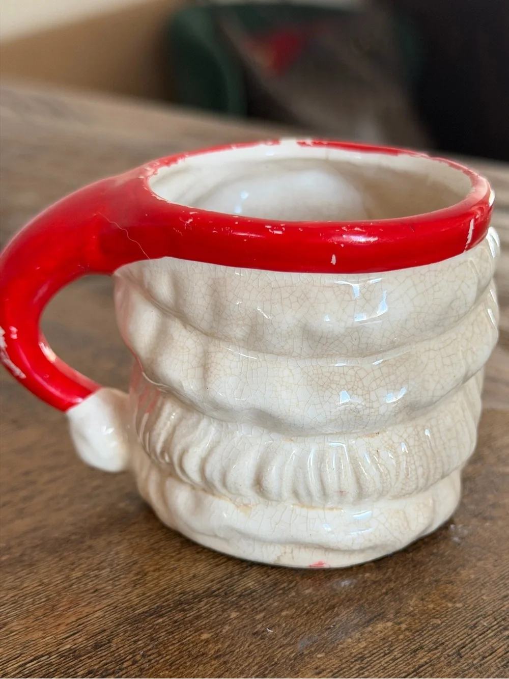 Vintage Napco Winking Santa Mug